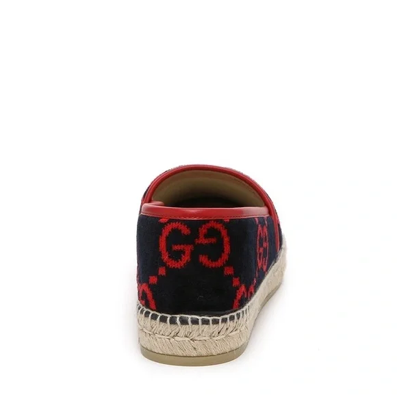 Gucci Monogram Velvet Espadrilles Size 35 - Picture 5 of 7